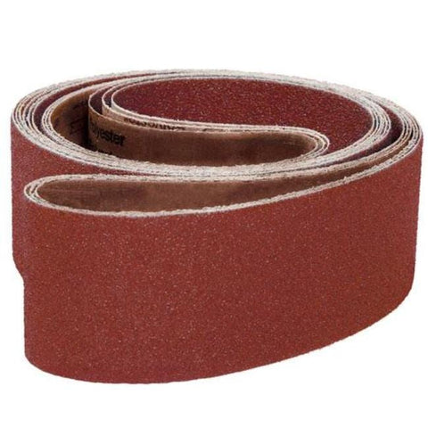 1-1/2" x 24" J-Weight Aluminum-Oxide Sanding Belts
