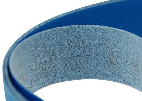 Close-up of the "scrum" back on 800 Grit Aluminum-Oxide polishing belts