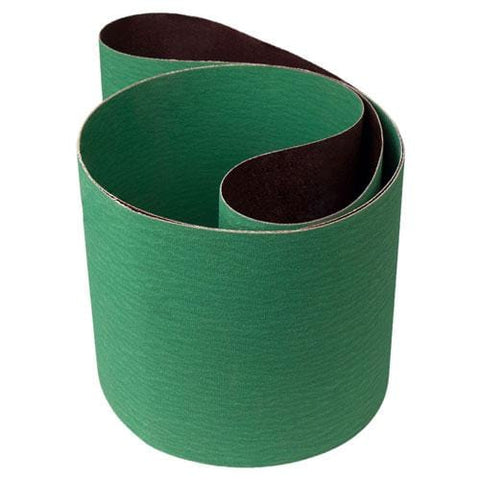 Green Ceramic Abrasive Belt, 6"W x 80"L